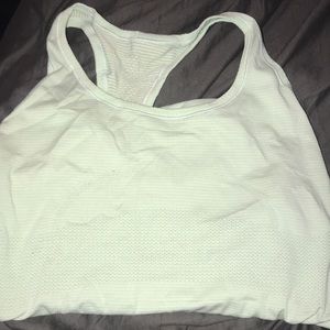 Lululemon Swiftly Tank Top in light blue/off white